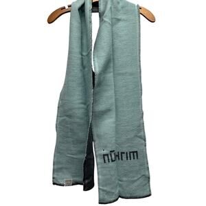 Faribault Woolen Mills Wool Blend Scarf NWT Grey Green